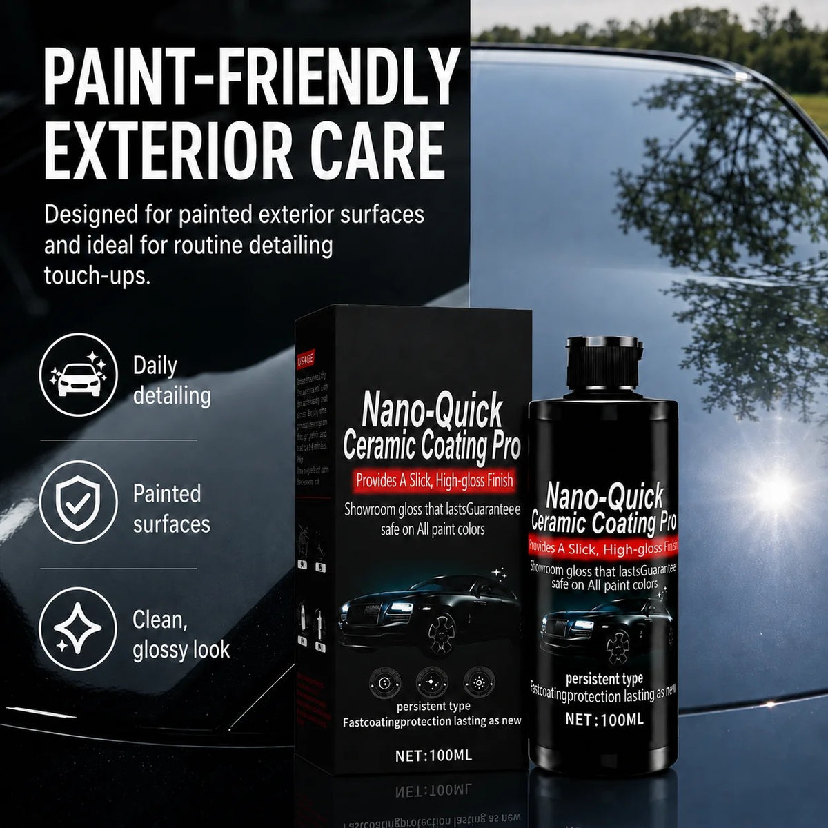 🔥 Limited-Time 50% OFF ✨ Automotive Nano Ceramic Coating Spray 🚗🛡️