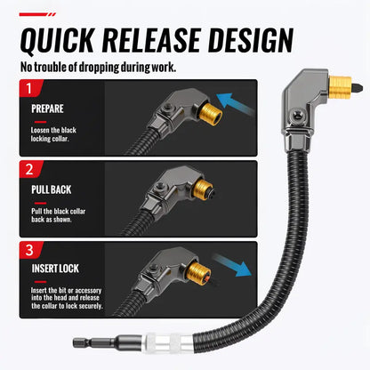 Flexible Right-Angle Drill Extension