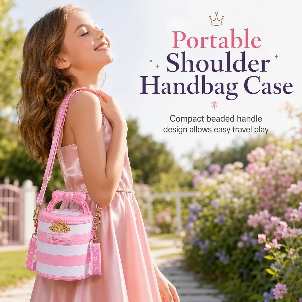 🎉49% OFF !! ⏰ Washable Princess Makeup Set – Non‑irritating, trays & portable case 🎀