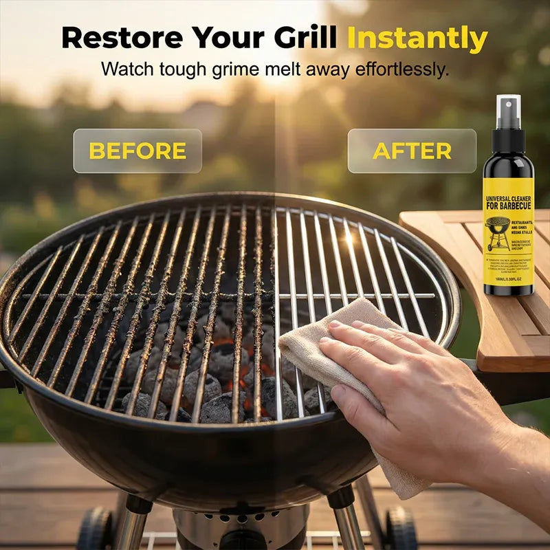 🔥🧽 Heavy-duty BBQ Cleaner – dissolves carbon, grease, and baked-on grime!