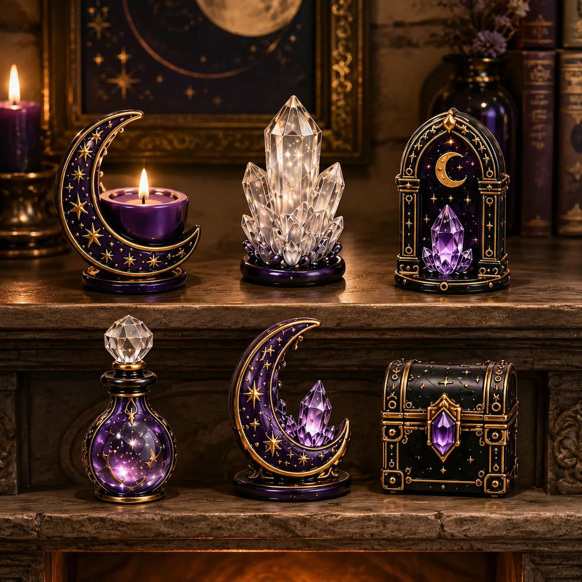 ⏳ Last Day 50% OFF – 🔮 2026 Crystal Witch Advent Calendar | 24 Days of Mystical Miniatures, Crystal-Inspired Surprises & Witchy Fantasy Charm ✨