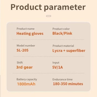 (🌲Early Christmas Sale- 50% OFF) USB Adjustable heating gloves with digital display
