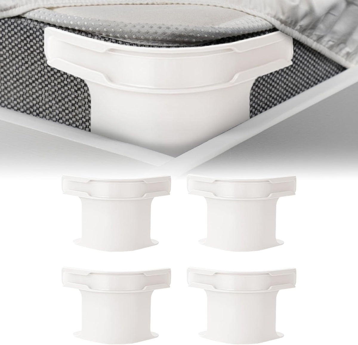 Invisible Bed Sheet And Mattress Cover Fastener--Four Packs