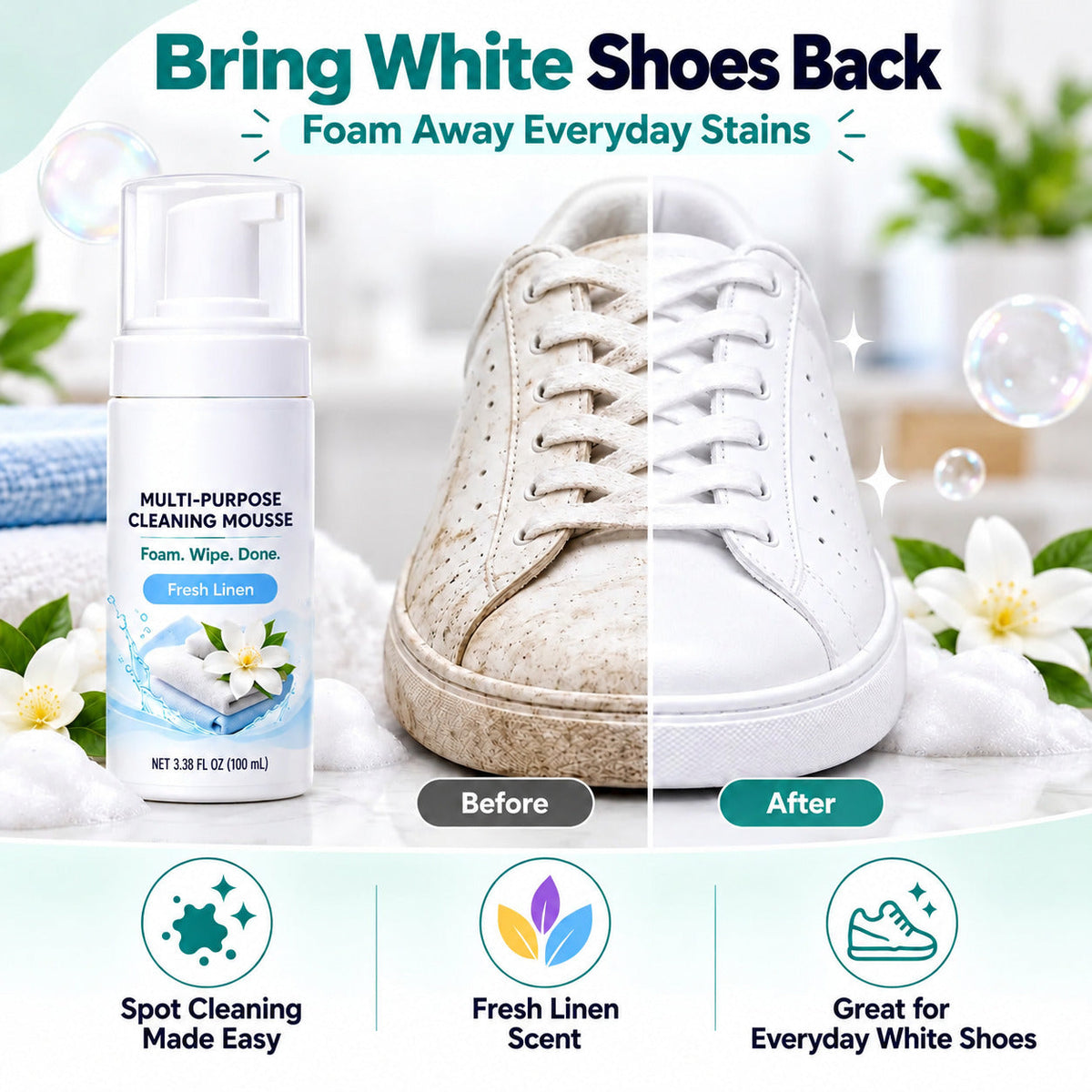 Multi-Purpose Cleaning Mousse | Powerful Foam for Everyday Messes