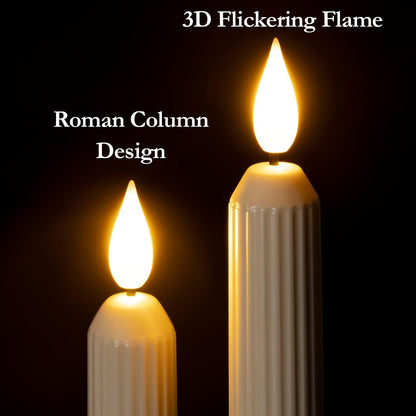 🕯️ Dusk-to-Dawn LED Window Candles with Suction Cups – 6-Pack