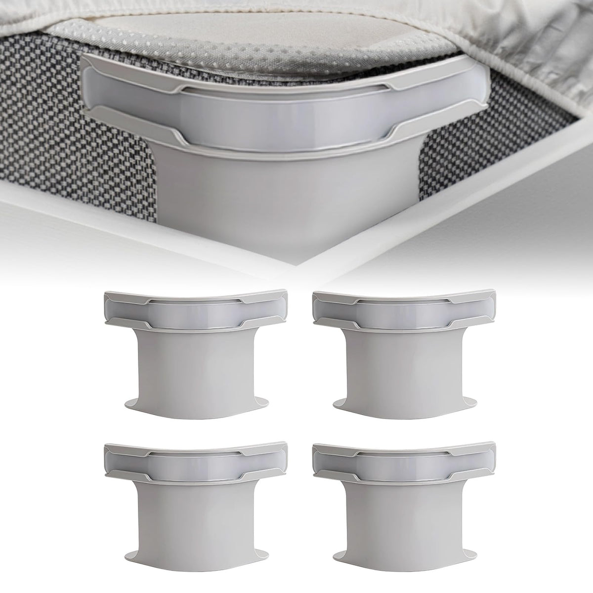 Invisible Bed Sheet And Mattress Cover Fastener--Four Packs