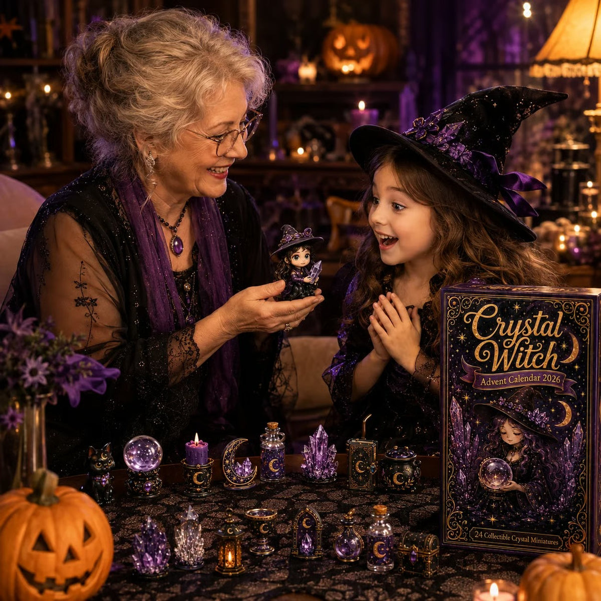 ⏳ Last Day 50% OFF – 🔮 2026 Crystal Witch Advent Calendar | 24 Days of Mystical Miniatures, Crystal-Inspired Surprises & Witchy Fantasy Charm ✨