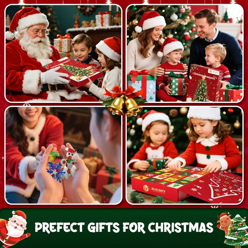 ⏳ Last Day 50% OFF – 🎄24-Day Christmas Surprise Countdown Calendar | 24 Daily Compartments with Surprise Toys for a Fun Screen-Free Holiday Tradition 🎁✨