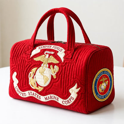 100% Handmade US Military Heritage Quilted Duffel Bag(𝐃𝐚𝐧𝐢𝐞𝐥 𝐁𝐫𝐨𝐨𝐤𝐬 𝐇𝐚𝐧𝐝𝐦𝐚𝐝𝐞®)