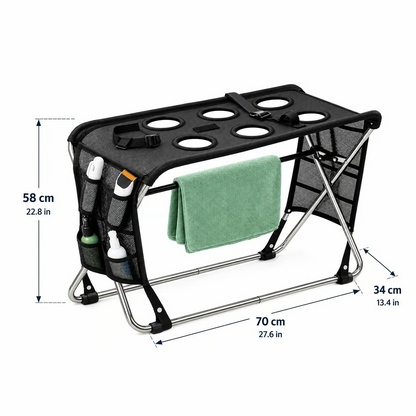 Folding Pet Grooming Hammock Quick Dry Mesh