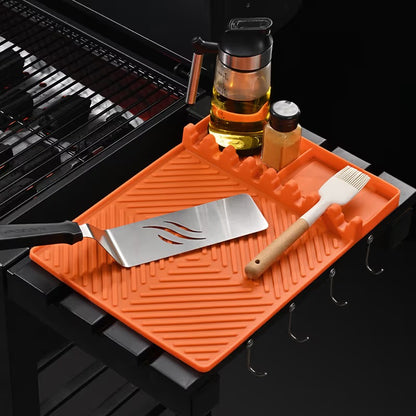 Food-Grade Silicone BBQ Spatula Tool Mat