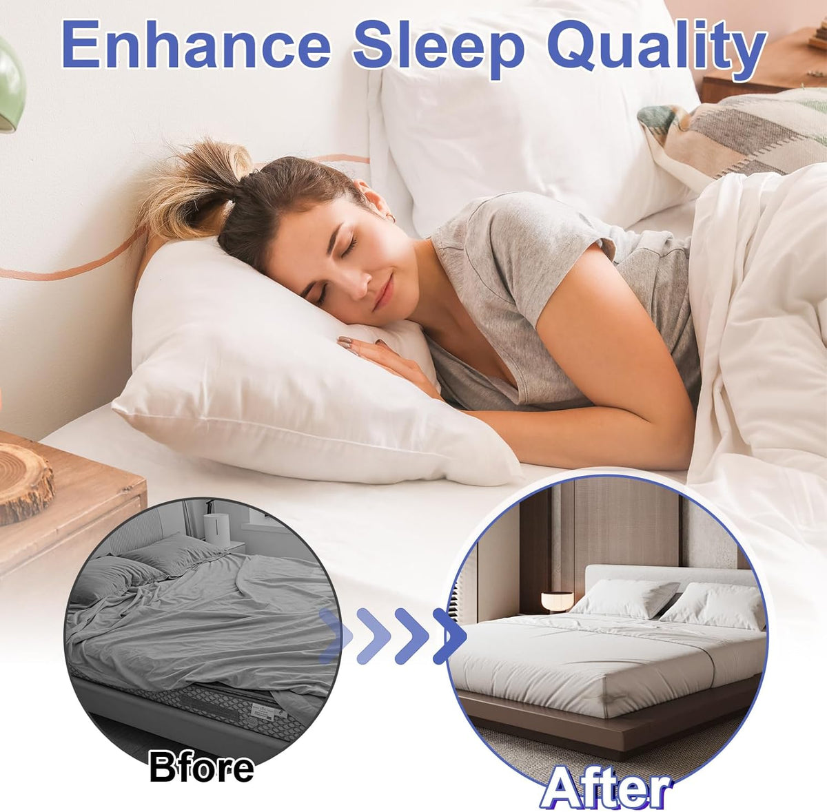 Invisible Bed Sheet And Mattress Cover Fastener--Four Packs