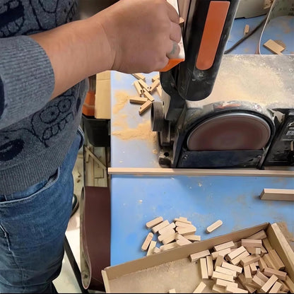 Wooden puppets being handcrafted