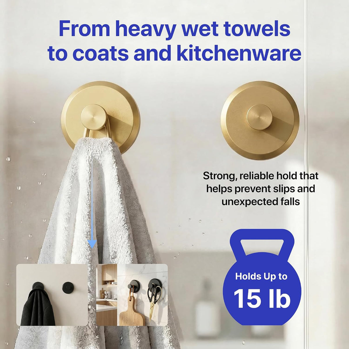 Suction Cup No-Trace Hooks – Hassle-Free Hanging for Seasonal Decor & Daily Necessities