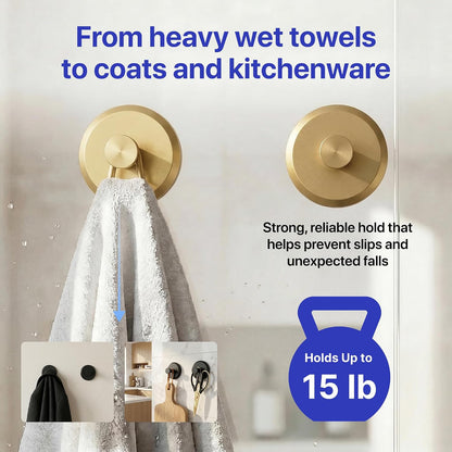 Suction Cup No-Trace Hooks – Hassle-Free Hanging for Seasonal Decor & Daily Necessities