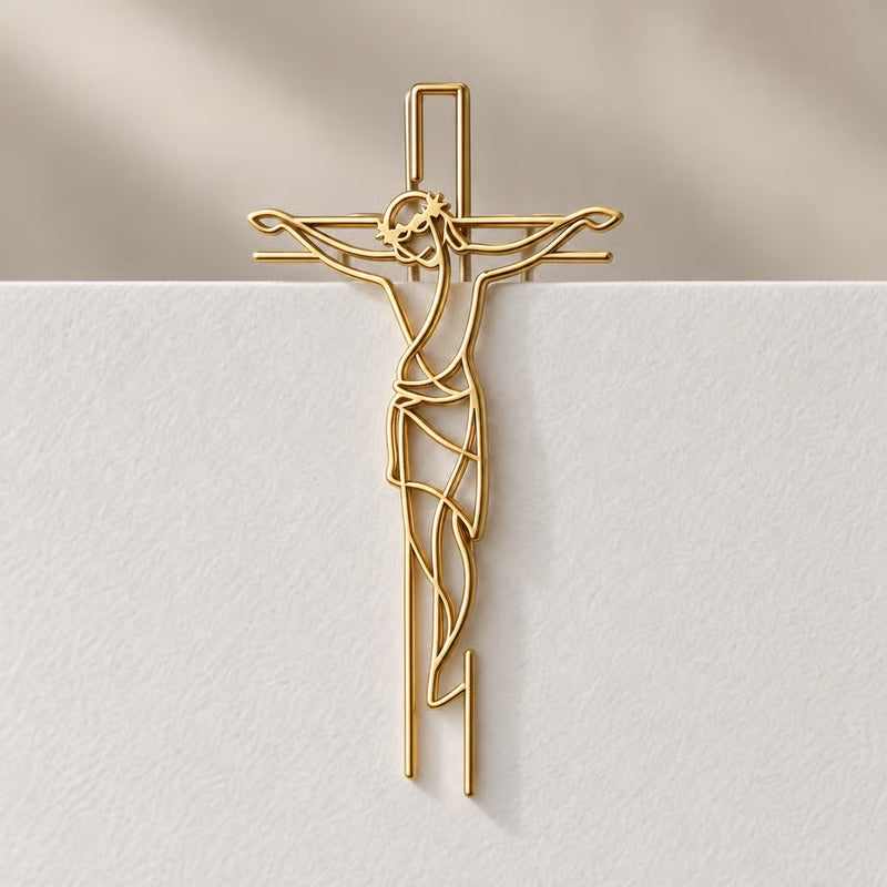 Faith-Inspired Gold Paper Clips ✝️ | Decorative Christian Page Markers, Perfect Small Religious Gifts for Church Friends & Family (Set of 10)
