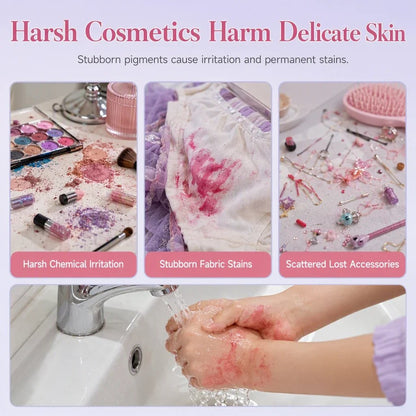 🎉49% OFF !! ⏰ Washable Princess Makeup Set – Non‑irritating, trays & portable case 🎀