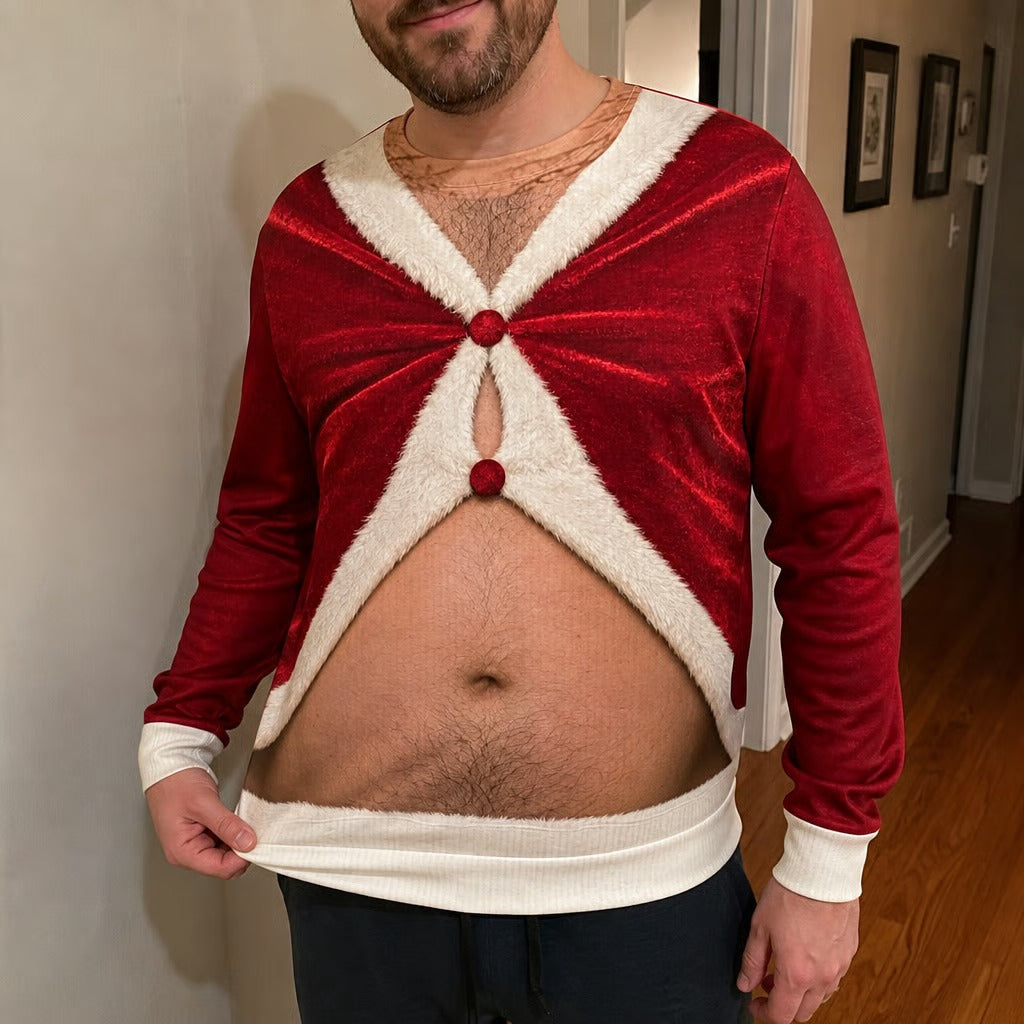 🎄 Too Much Holiday Cheer Ugly Christmas Sweatshirt – Funny Festive Holiday Gift for Men