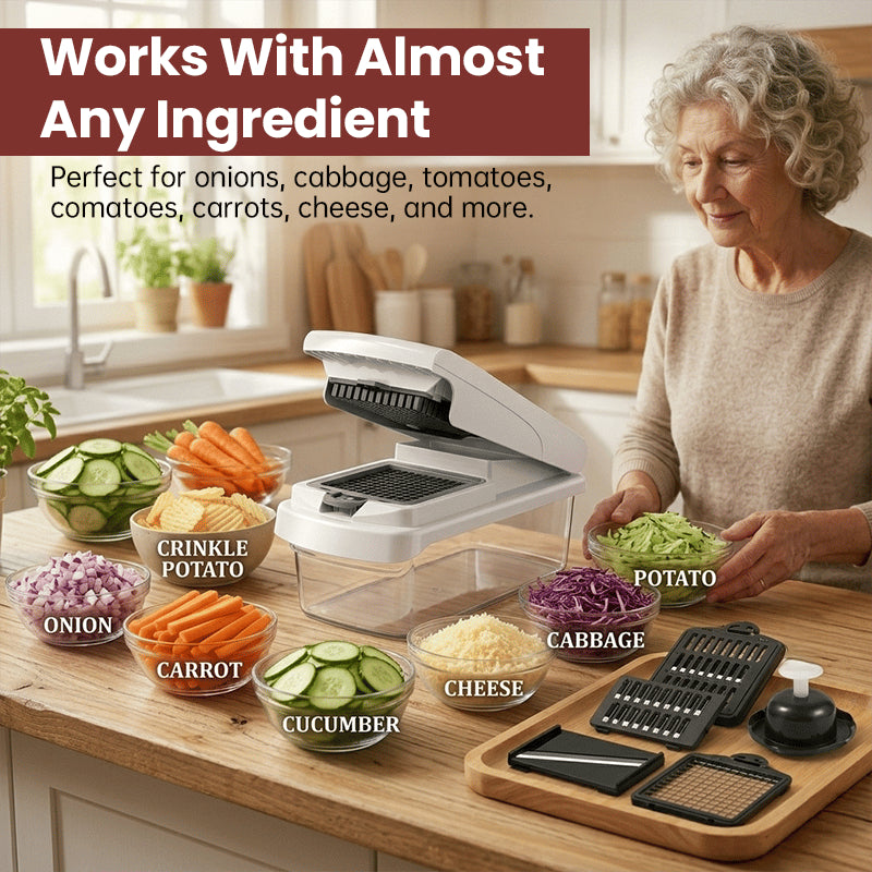 15-in-1 Multi-Function Vegetable Chopper & Food Prep System