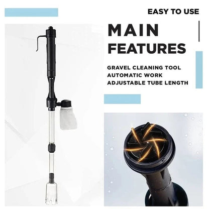 Electric Aquarium Gravel Cleaner – Fast, Easy Tank Cleaning