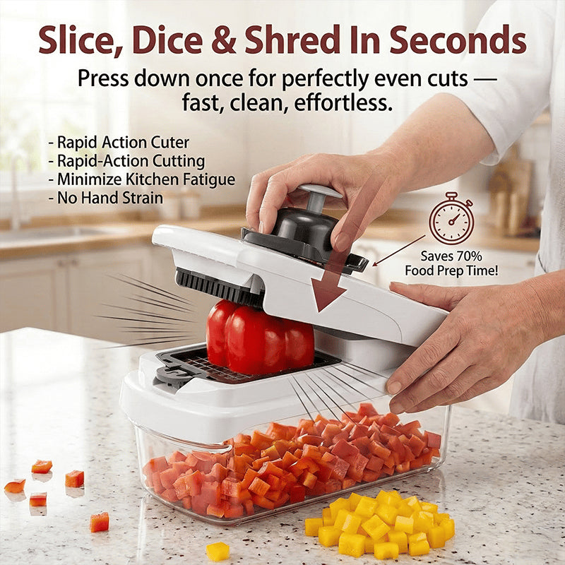 15-in-1 Multi-Function Vegetable Chopper & Food Prep System