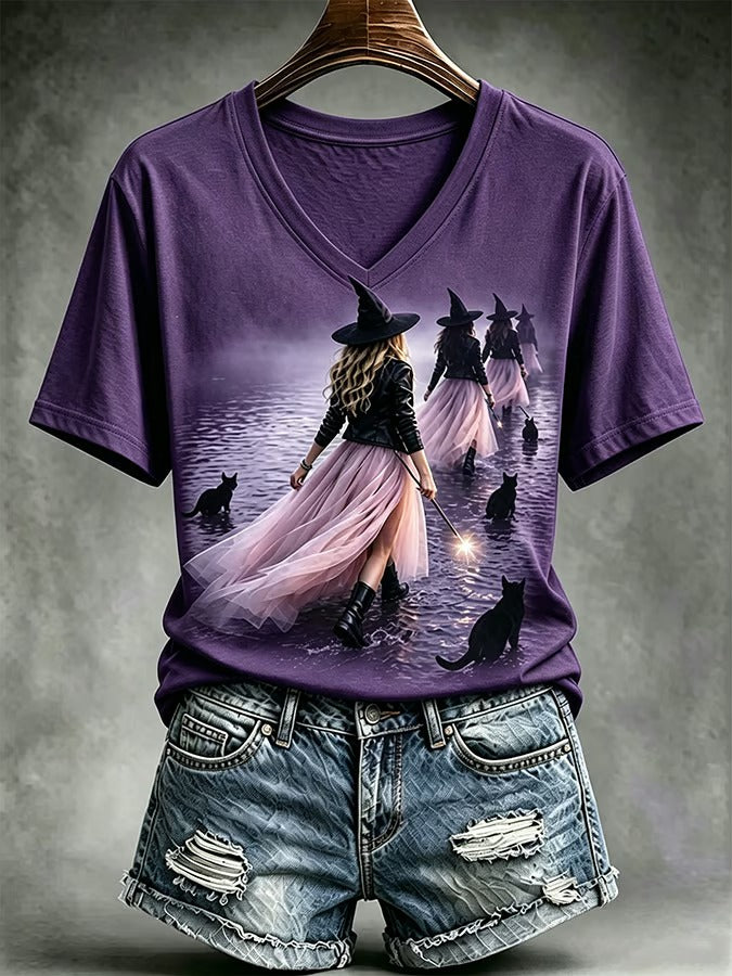 Women's Casual Print Short-Sleeve T-Shirt