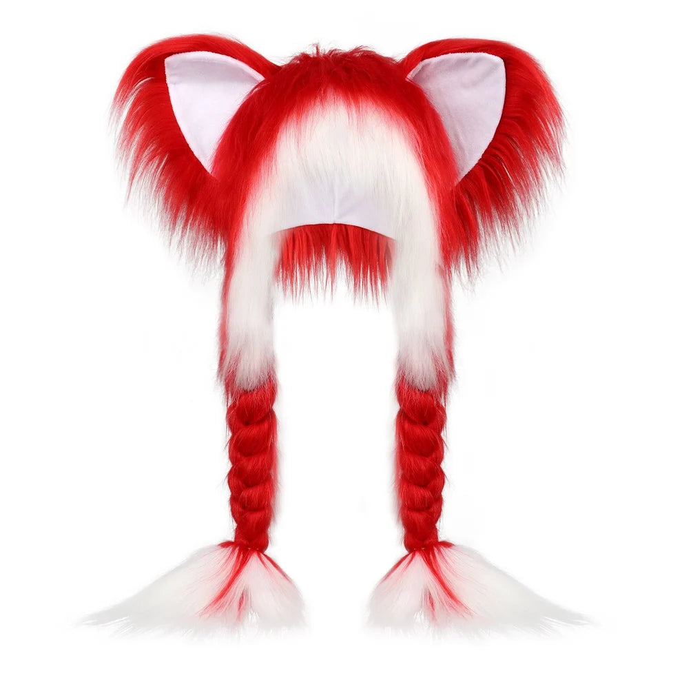 ⚡ Flash Sale – Fluffy Cat Ear Hat | Halloween & Christmas Cozy Plush Headwear