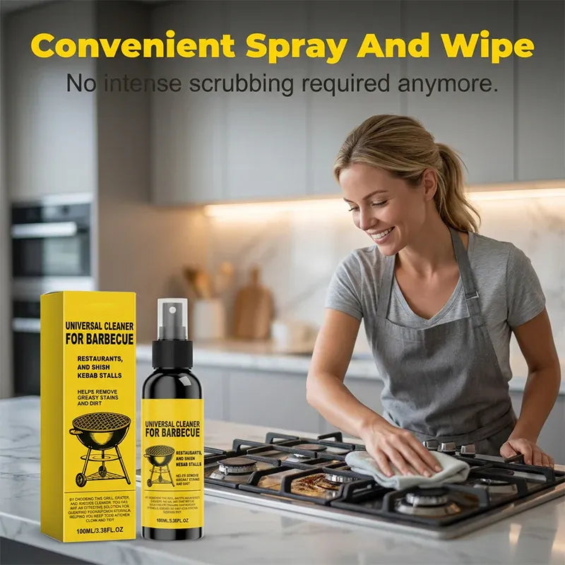 🔥🧽 Heavy-duty BBQ Cleaner – dissolves carbon, grease, and baked-on grime!