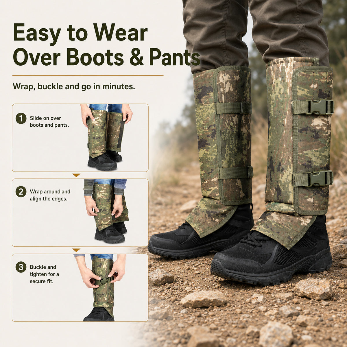 Unisex Professional Snake Guard Gaiters