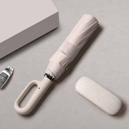 🔥Automatic Folding Umbrella – Windproof, Waterproof & Compact ☔ with Loop Buckle for Everyday Carry 🌬️💧