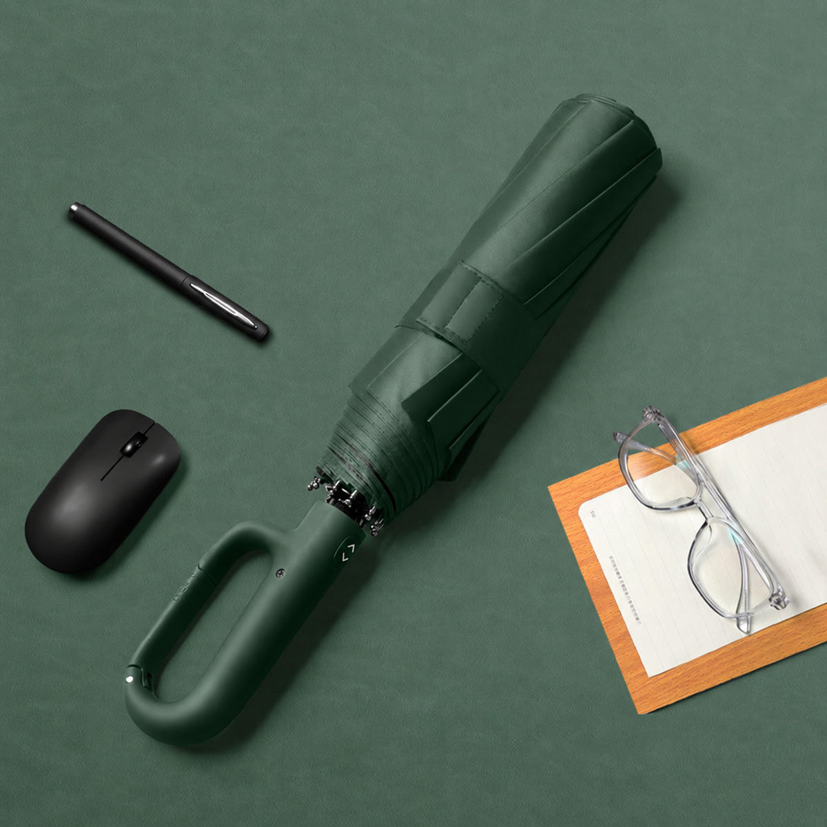 🔥Automatic Folding Umbrella – Windproof, Waterproof & Compact ☔ with Loop Buckle for Everyday Carry 🌬️💧