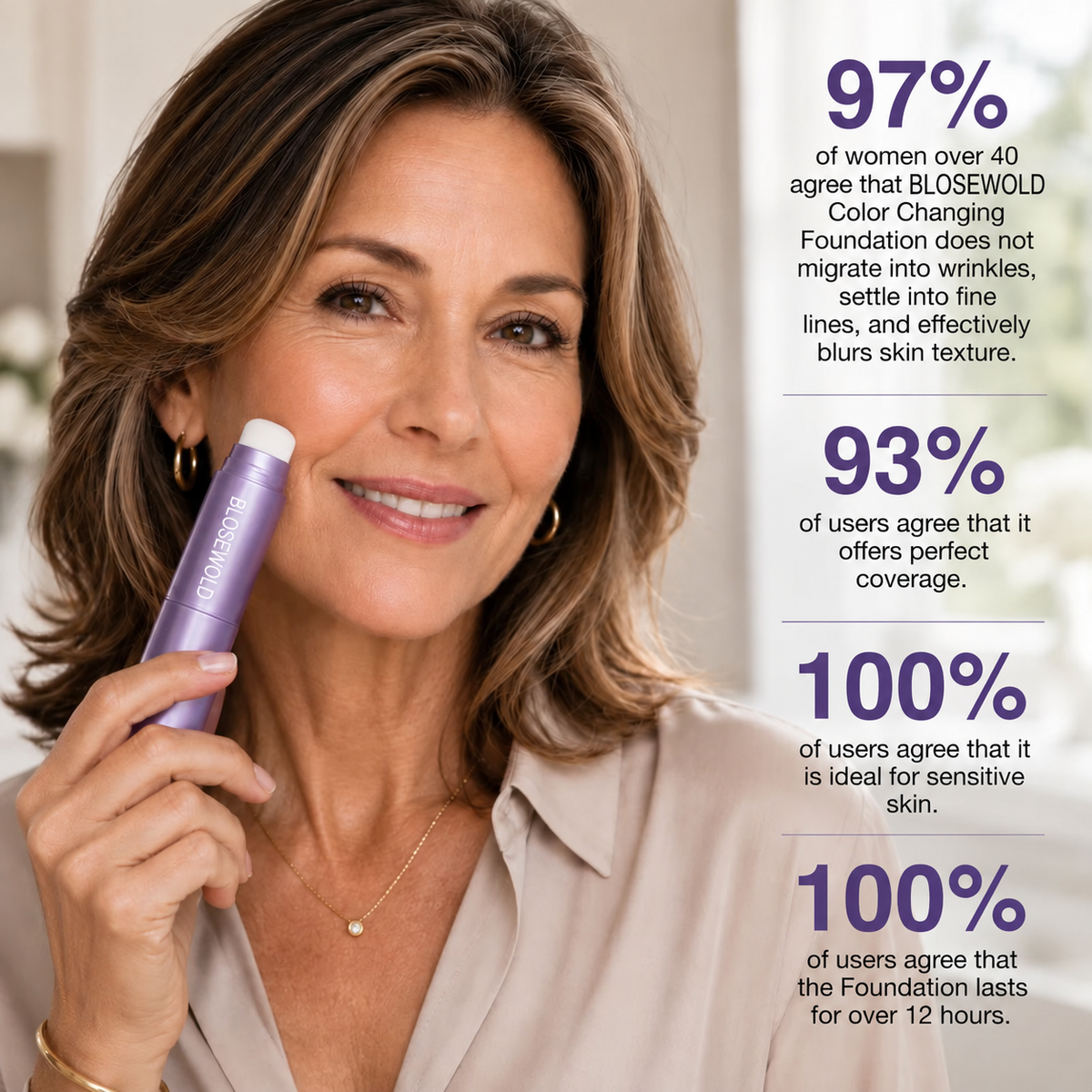 Facelover™ Changing Foundation Stick – The stick that makes mature skin glow again
