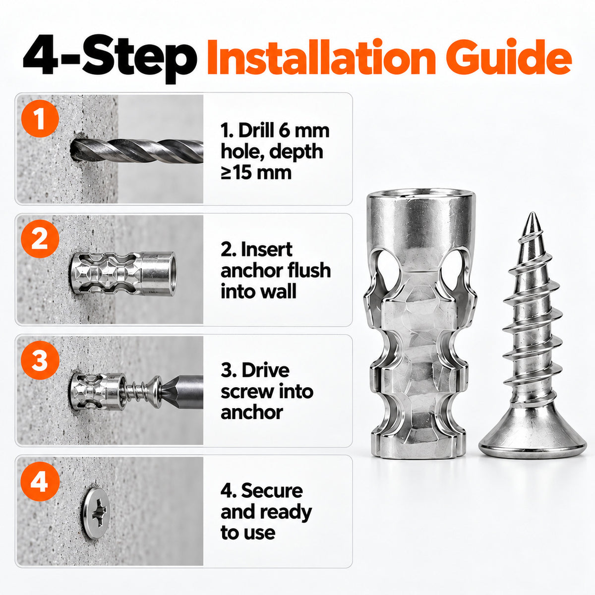 🔩 Industrial Short Expansion Screw Repair Kit