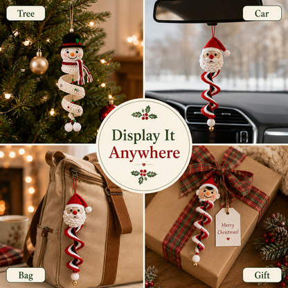 🪡 Crochet Spiral Christmas Ornament DIY Kit