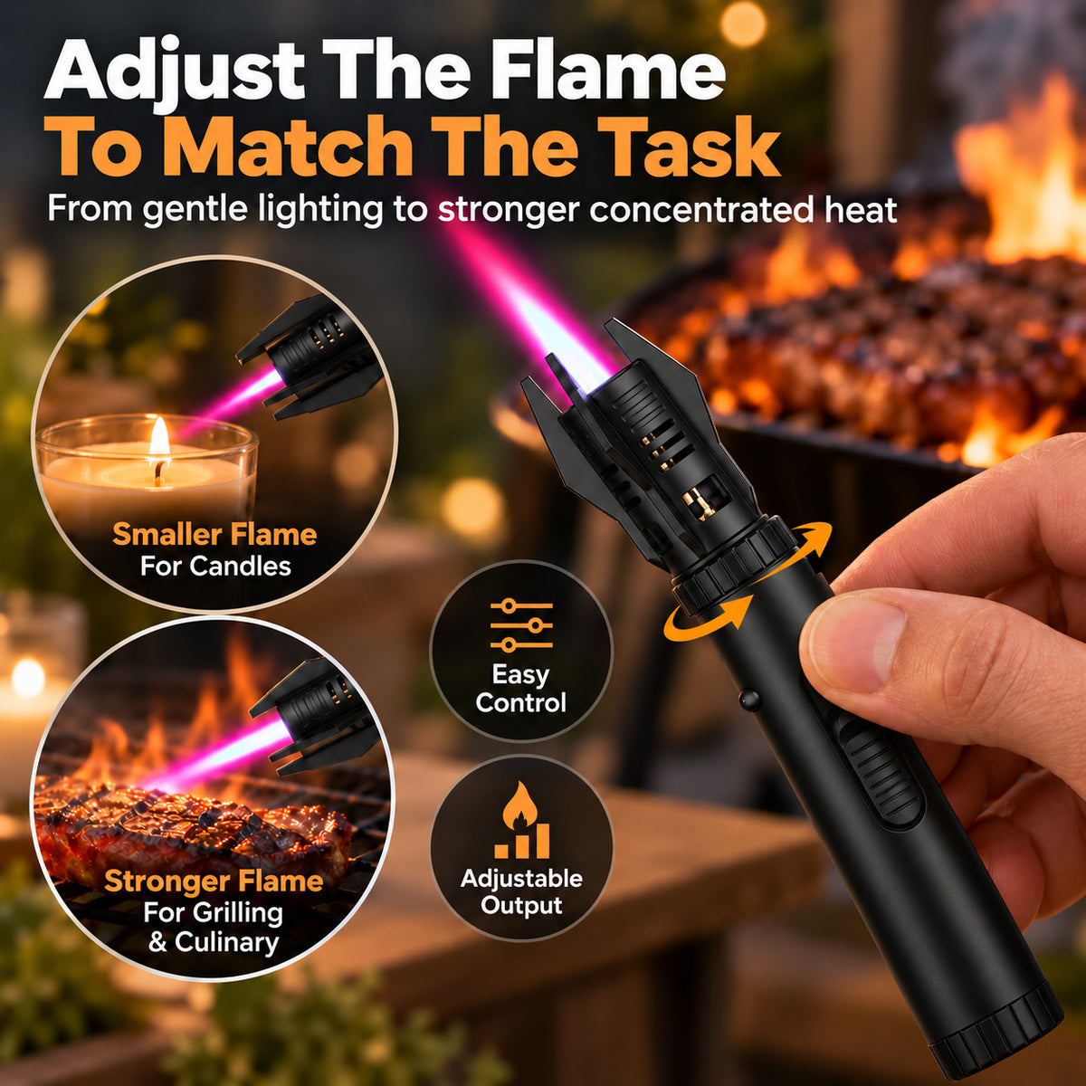 Upgraded Windproof Turbo Jet Torch Lighter