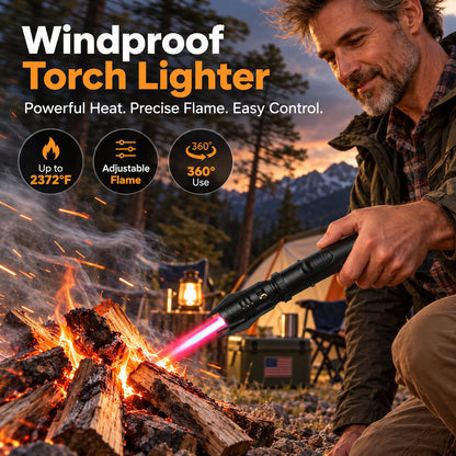 Upgraded Windproof Turbo Jet Torch Lighter