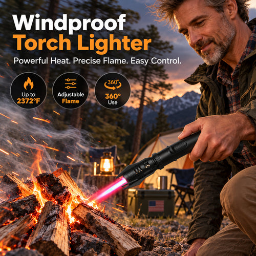 Upgraded Windproof Turbo Jet Torch Lighter
