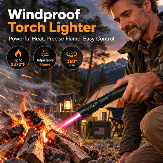 Upgraded Windproof Turbo Jet Torch Lighter