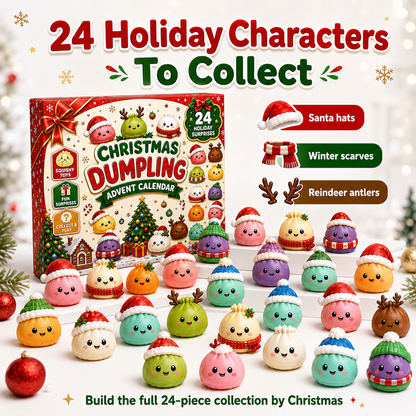 🎄24-Day Christmas Dumpling Squishy Advent Calendar