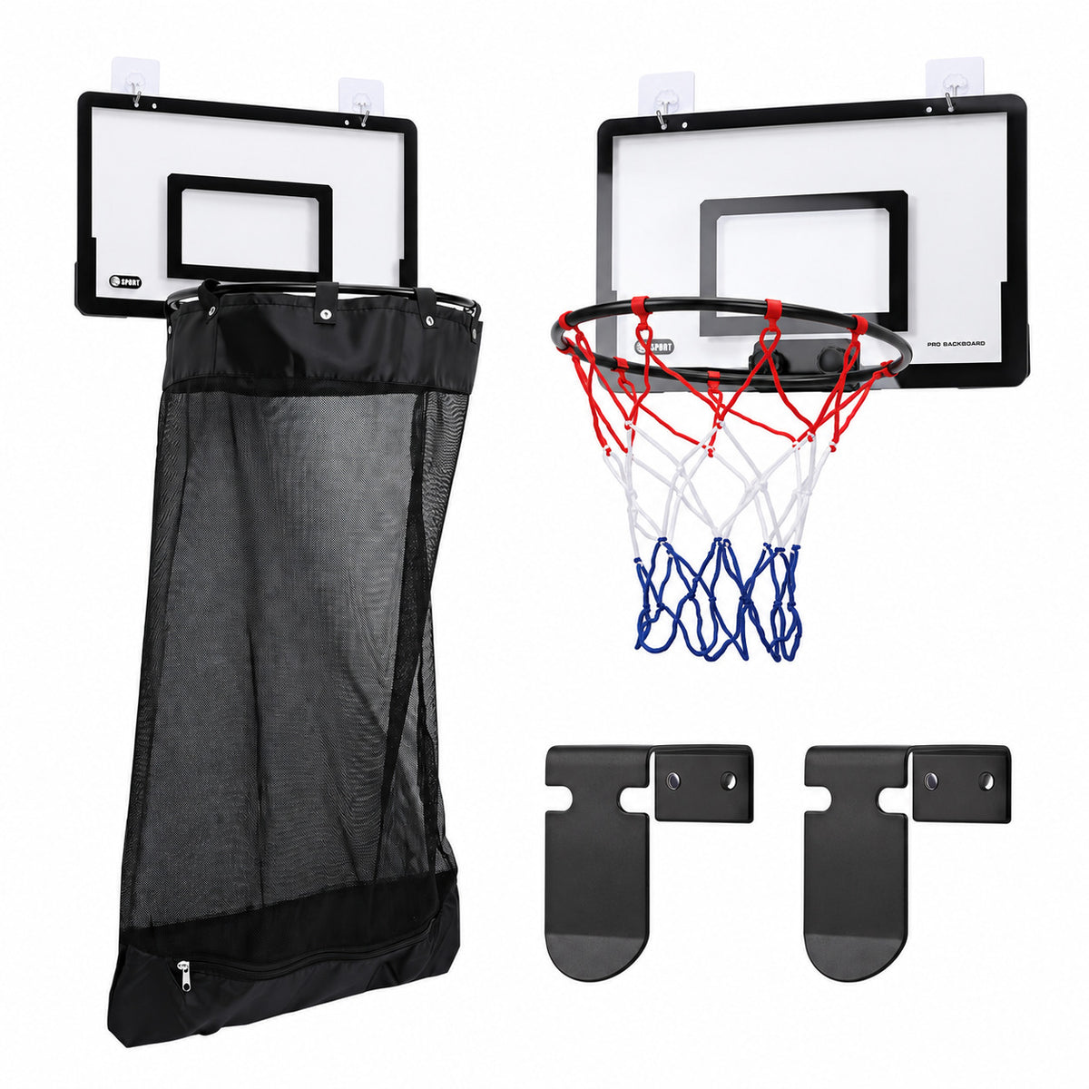 🏀 2-in-1 Over-The-Door Basketball Laundry Hamper
