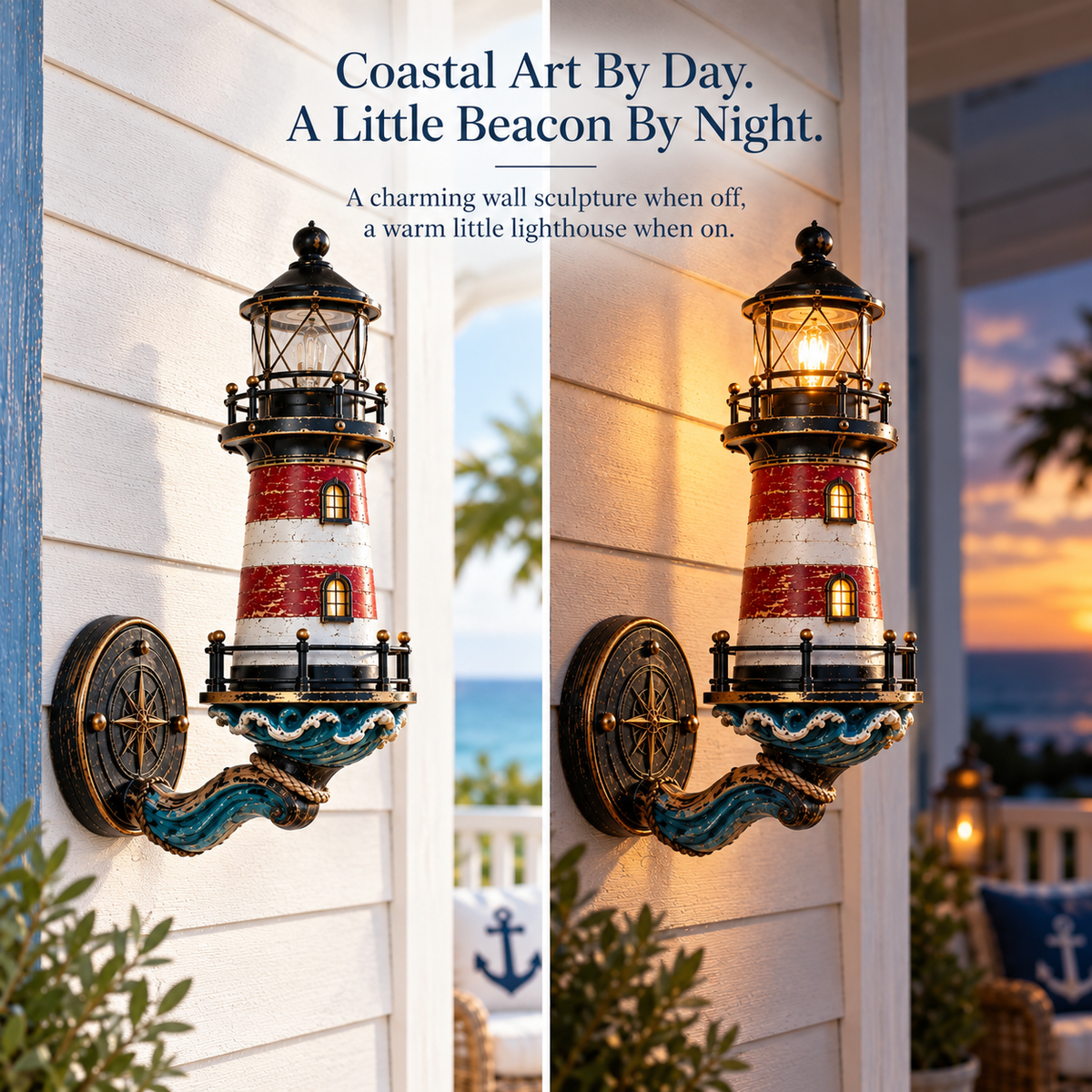 🌊Vintage Coastal Lighthouse Wall Light