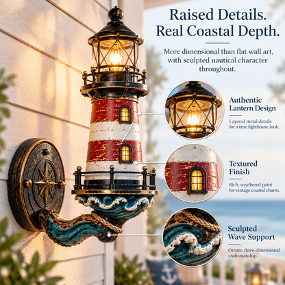 🌊Vintage Coastal Lighthouse Wall Light
