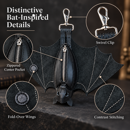 🦇Foldable Bat Wing Coin Purse With Clip