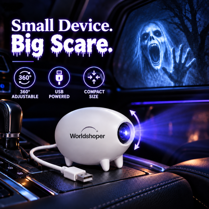 🎃 Halloween Window Projector 👻 16 Spooky Films USB Powered Holiday Decor