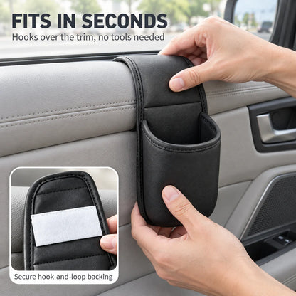 Leather Car Door Storage Pocket