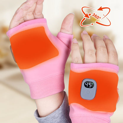 Warmth distributed over palm and fingers