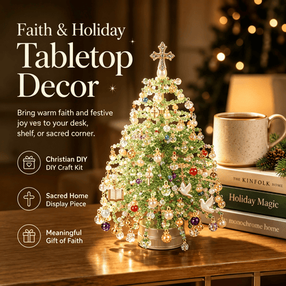🎄 DIY Beaded Christmas Tree Kit –  🎅Create Your Own Sparkling Holiday Decoration