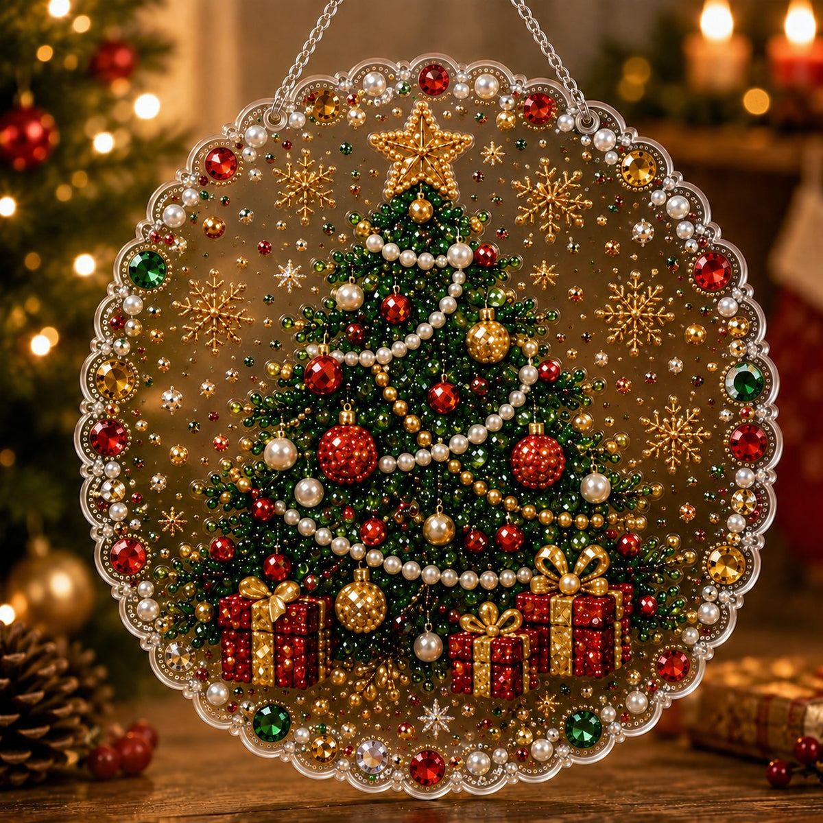 🎁Last Day 50% OFF-💎Christmas Pearl  Art DIY Hanging Ornament Kit