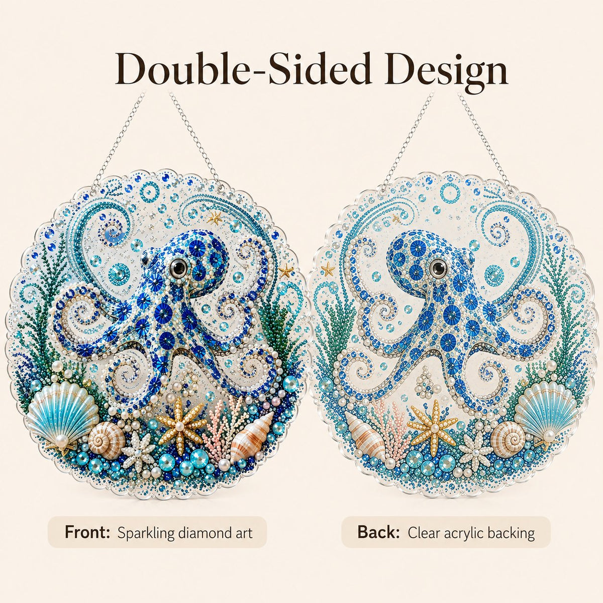 🌊✨Ocean Pearl Art DIY Hanging Ornament Kit