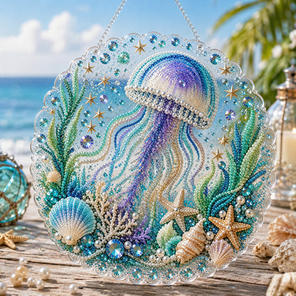 🌊✨Ocean Pearl Art DIY Hanging Ornament Kit